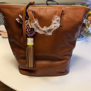 Brown Leather Women Bag